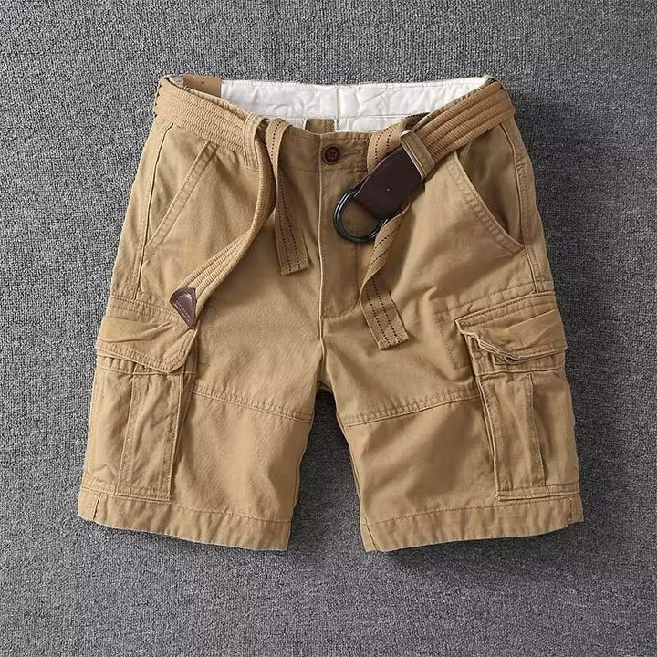 Alfonso | Men's Relaxed Fit Cargo Shorts with Adjustable Belt