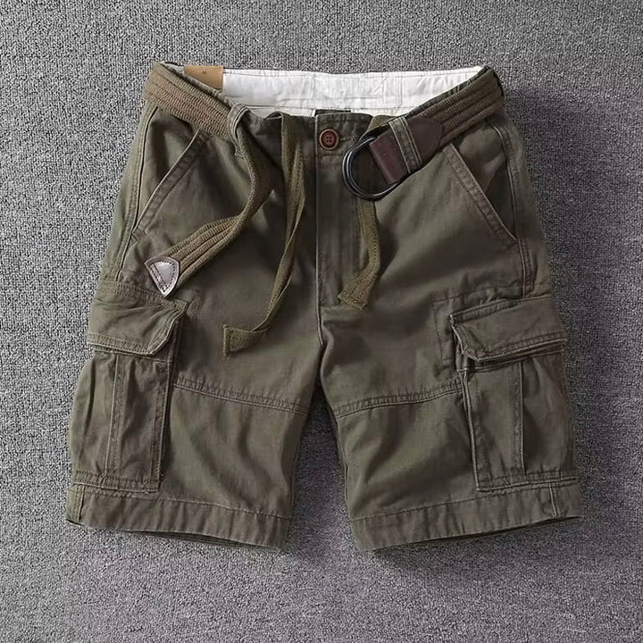 Alfonso | Men's Relaxed Fit Cargo Shorts with Adjustable Belt
