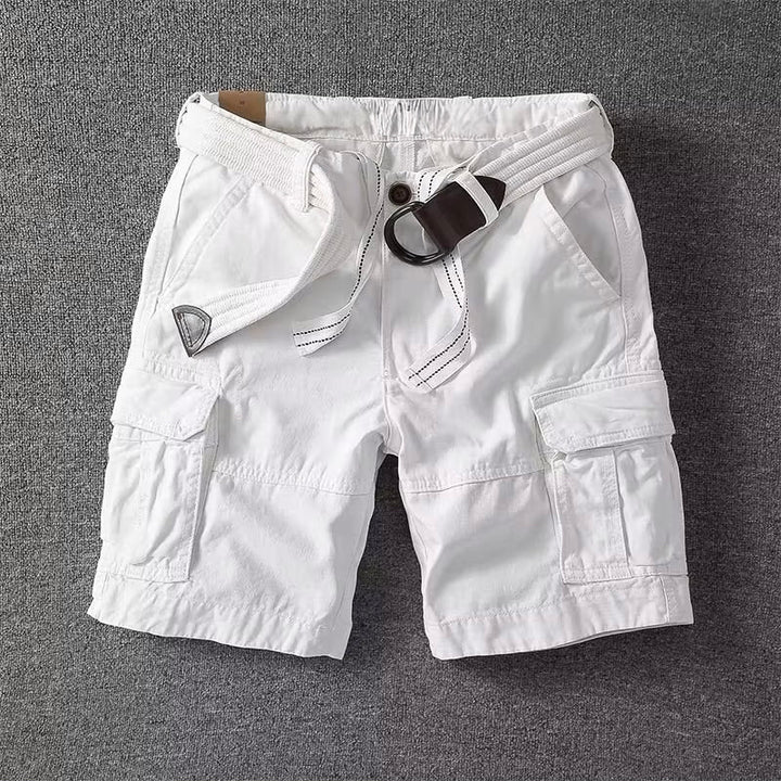 Alfonso | Men's Relaxed Fit Cargo Shorts with Adjustable Belt