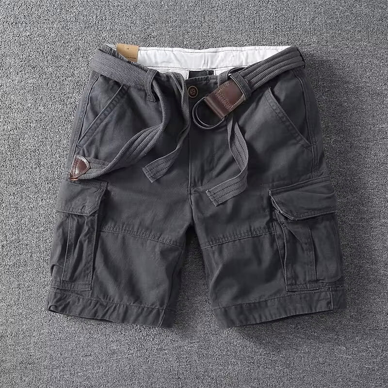 Alfonso | Men's Relaxed Fit Cargo Shorts with Adjustable Belt