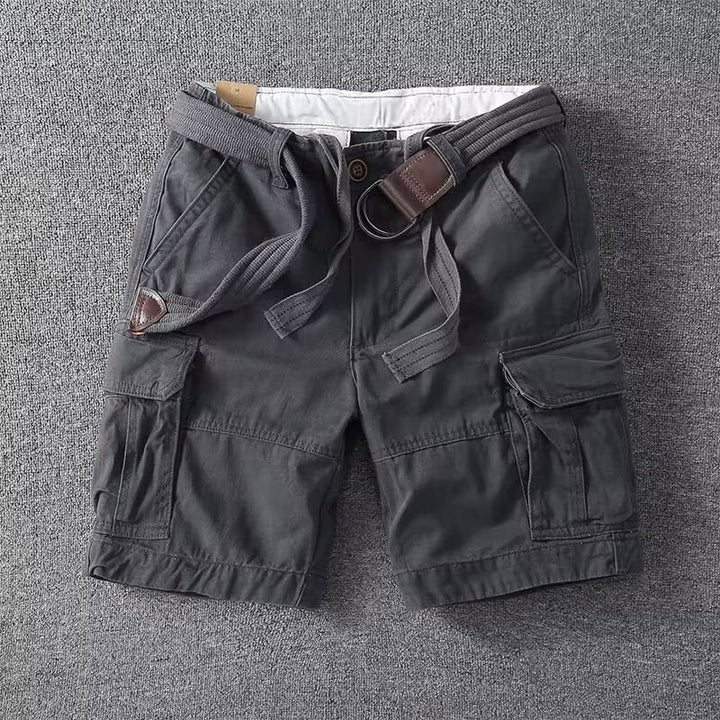 Alfonso | Men's Relaxed Fit Cargo Shorts with Adjustable Belt