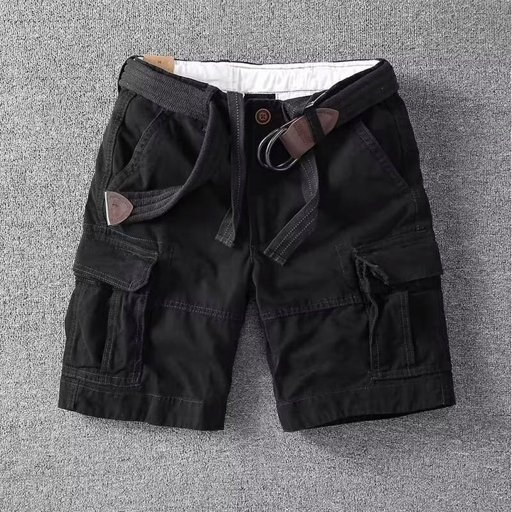 Alfonso | Men's Relaxed Fit Cargo Shorts with Adjustable Belt