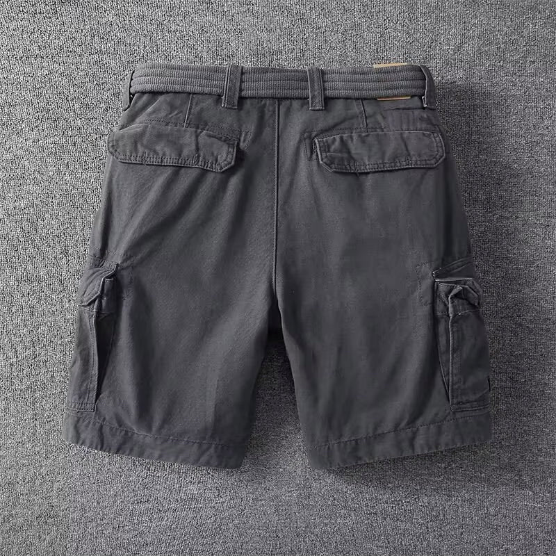 Alfonso | Men's Relaxed Fit Cargo Shorts with Adjustable Belt