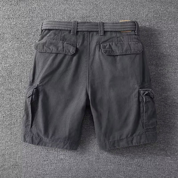 Alfonso | Men's Relaxed Fit Cargo Shorts with Adjustable Belt