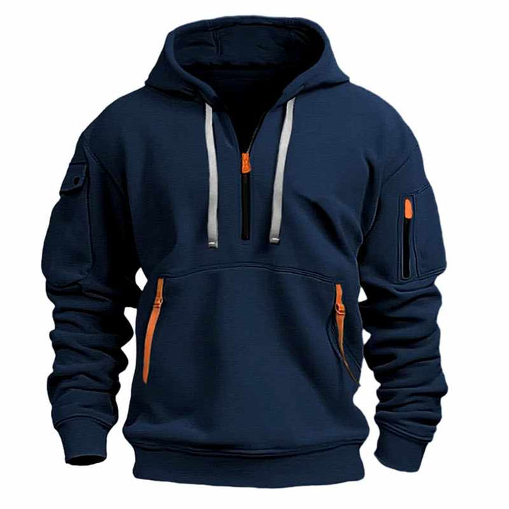 Andy | Sweat à capuche pour homme à demi-zip, confort et style