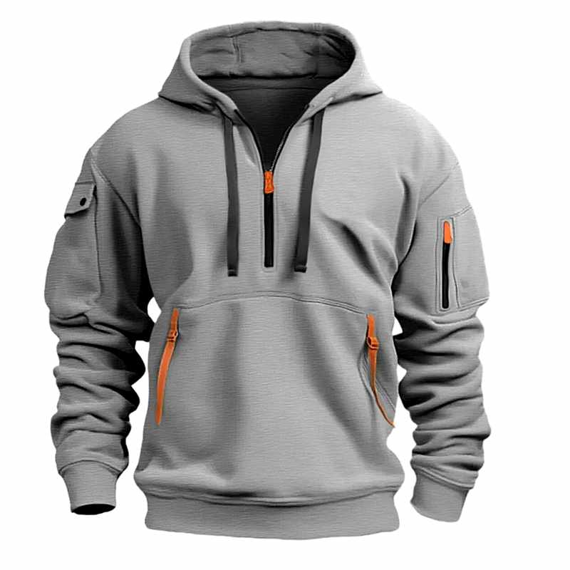 Andy | Sweat à capuche pour homme à demi-zip, confort et style