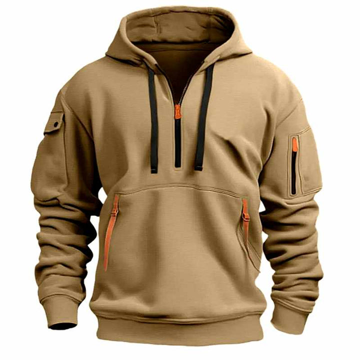 Andy | Sweat à capuche pour homme à demi-zip, confort et style