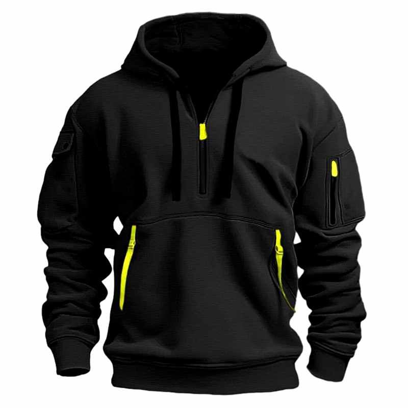 Andy | Sweat à capuche pour homme à demi-zip, confort et style