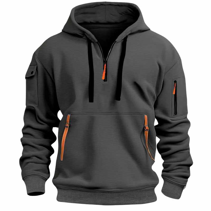 Andy | Sweat à capuche pour homme à demi-zip, confort et style