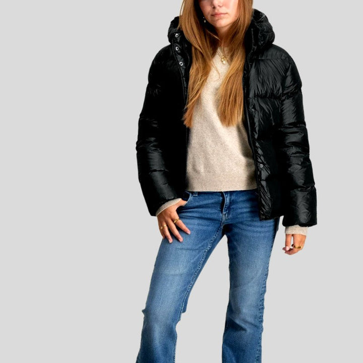 Women's Quilted Hooded Puffer Jacket