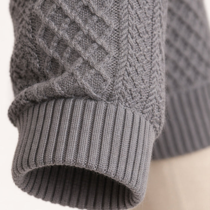 Cardigan pour homme en maille torsadée à boutons sur le devant