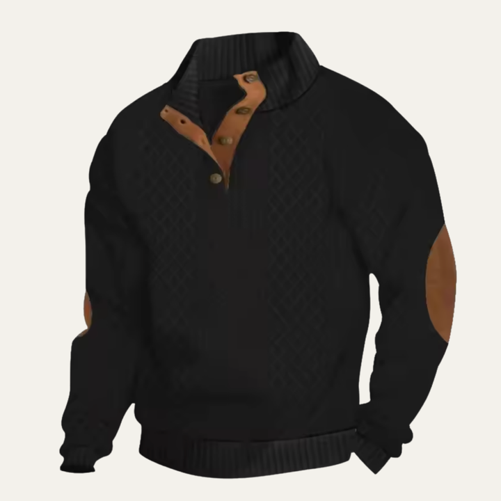 Cardigan pour homme en maille torsadée à boutons sur le devant