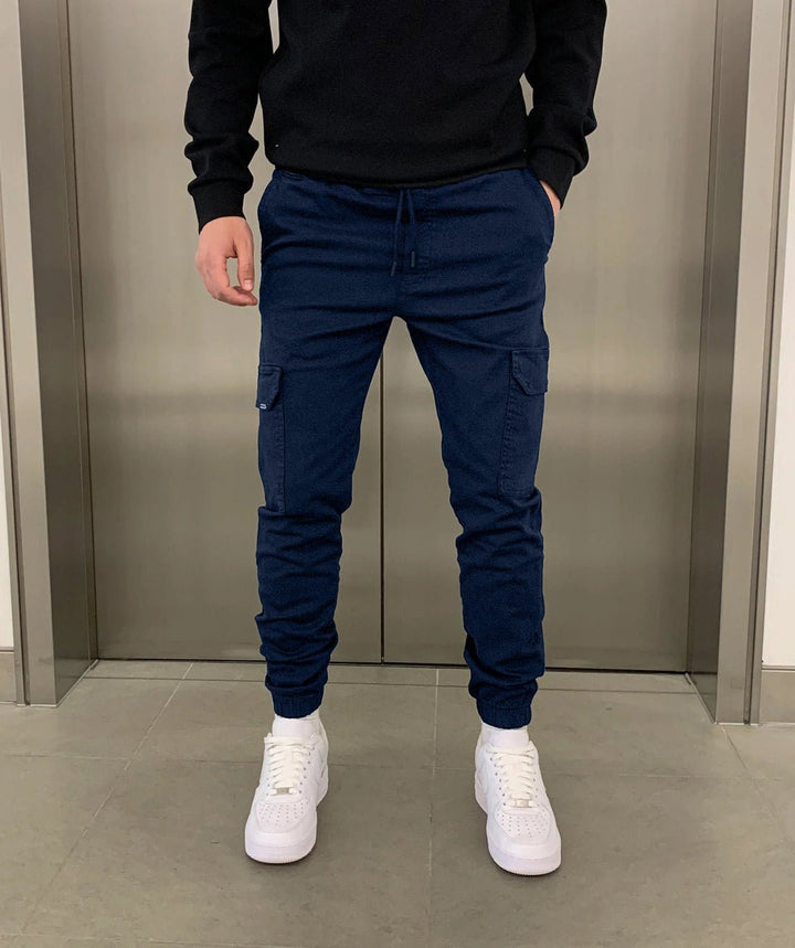 Men's Comfortable Cargo Joggers for Everyday Wear-MODAUTLET