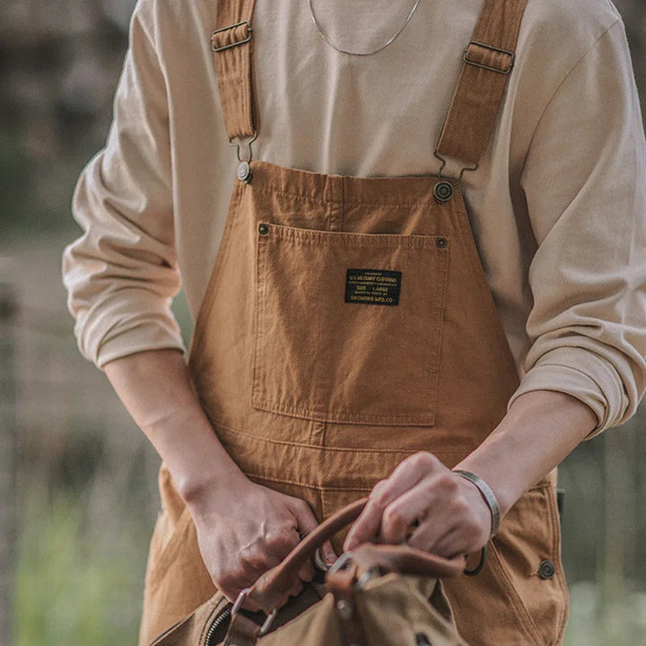 Men's Duck Chore Work Overalls