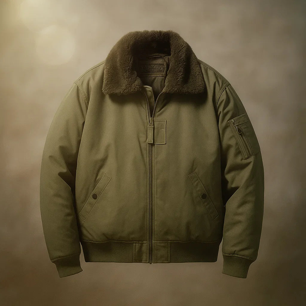 Men's Aviator Jacket – Stylish and Durable Outerwear Green