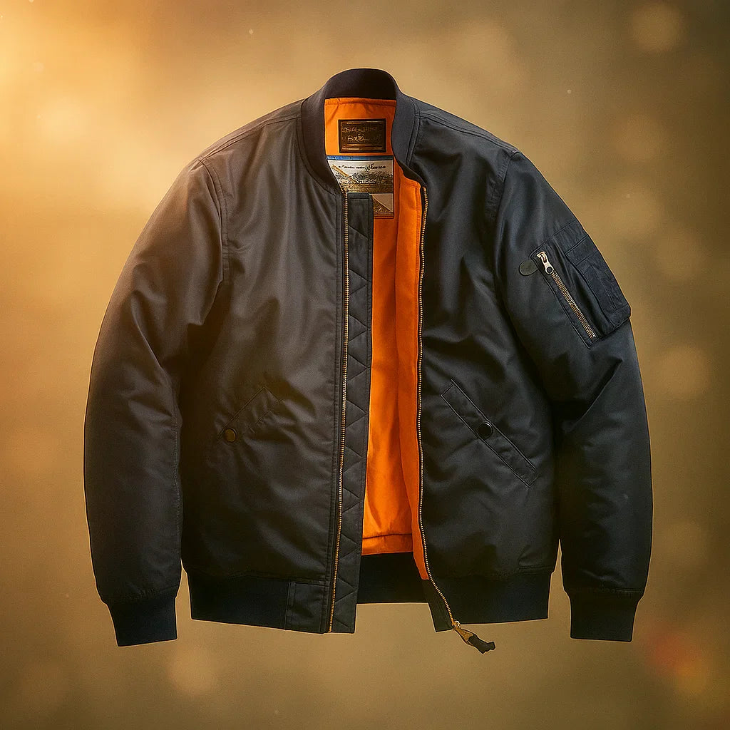 Men's Bomber Jacket – Stylish and Versatile Outerwear Blue