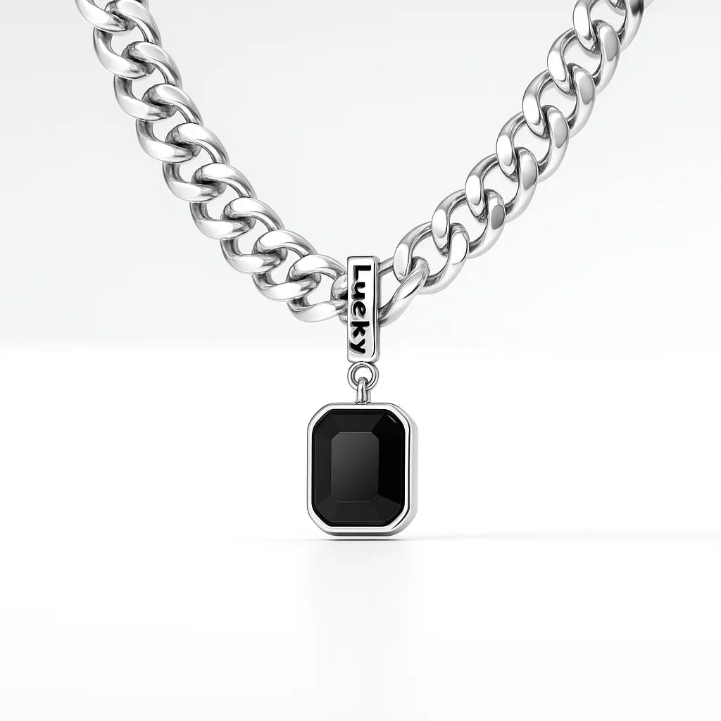 Elegant Gemstone Necklace for Timeless Style Black