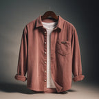 Men's Corduroy Shirt - Salerno Style Red