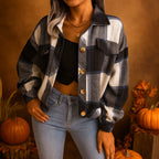 Women's Plaida Street Jacket – Stylish and Versatile Outerwear. Black