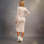 Women's Maternita Dress - Elegant and Comfortable Maternity Wear Apricot