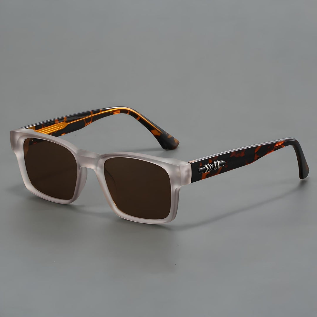 Ashcroft Men's Square Sunglasses with UV Protection and Comfort-MODAUTLET