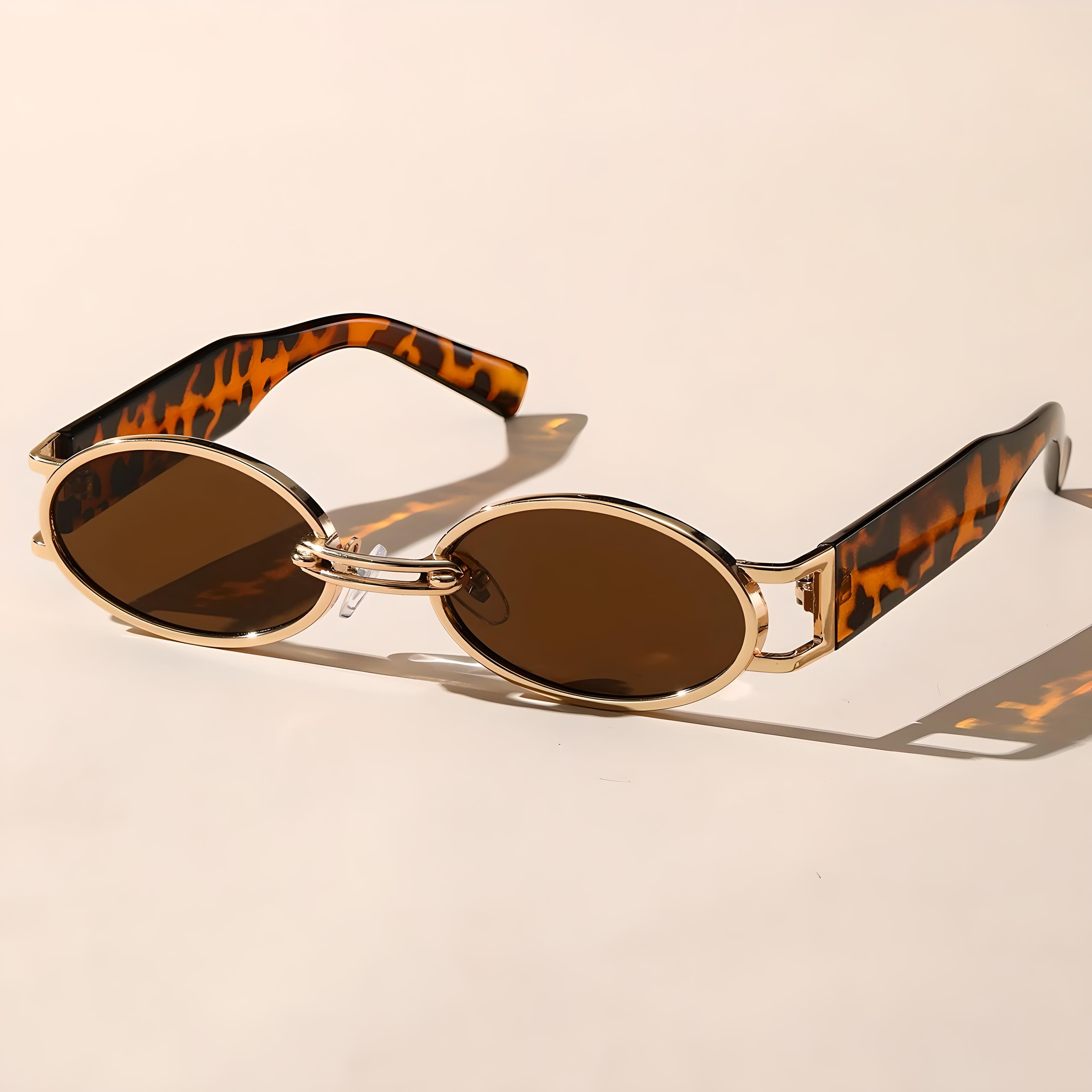 BellaView Ovals Lightweight Sunglasses with Full UV Protection Tortoise Shell