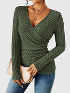 Women's Modern Comfort Sweater Top Green