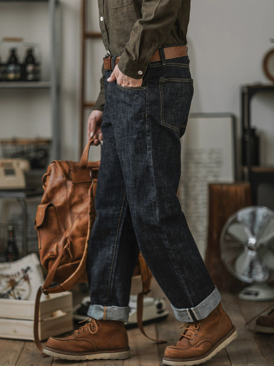 Men's 14oz Indigo Selvedge Denim Jeans