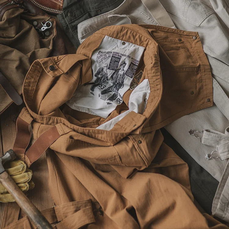 Men's Duck Chore Work Overalls