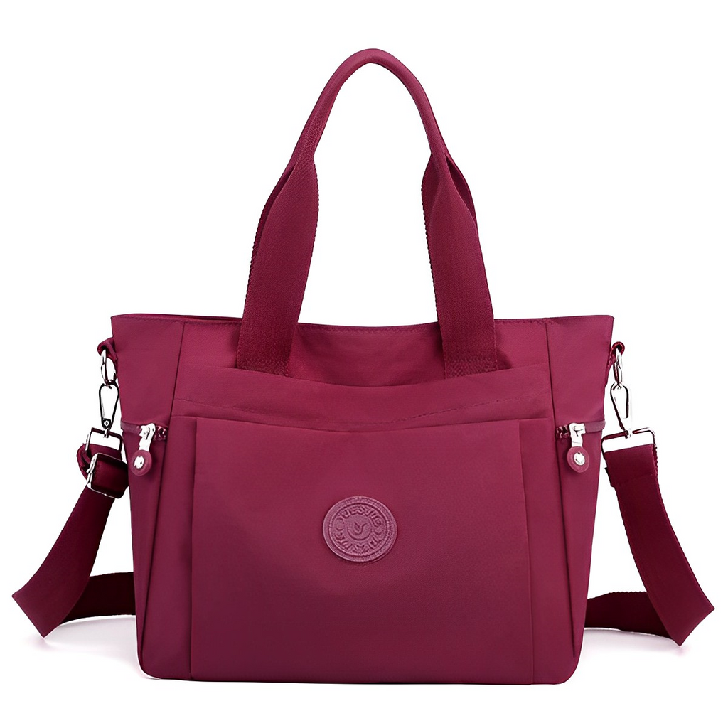 Elegant Quilted Shoulder Bag For Women With Practical Style Wine