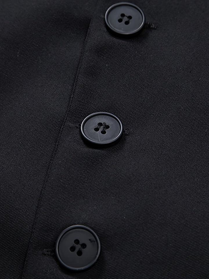 Chaleco asimétrico sofisticado para hombre