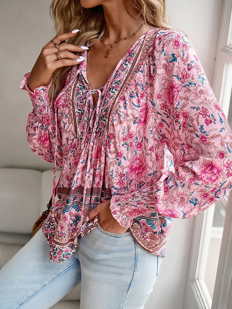 Women's Summer Floral Top - Stylish and Breezy Design