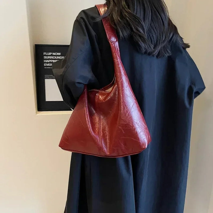 Yaya | Women's Distressed Leather Tote Bag