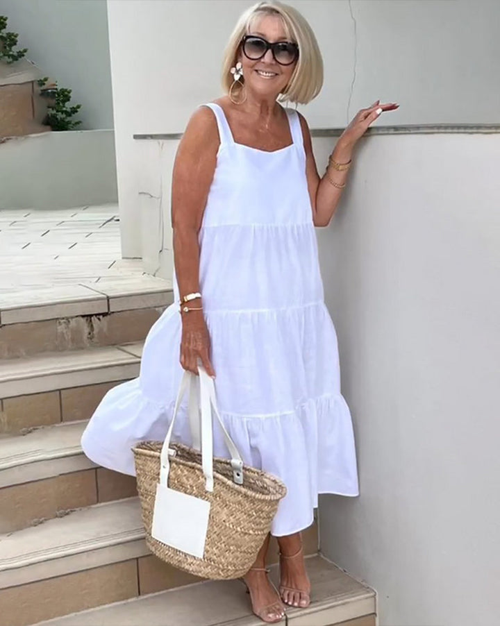 Jenna | Women's Sleeveless Tiered Maxi Casual Gown
