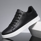 Men's Casual Lace-Up Flat Shoes Black