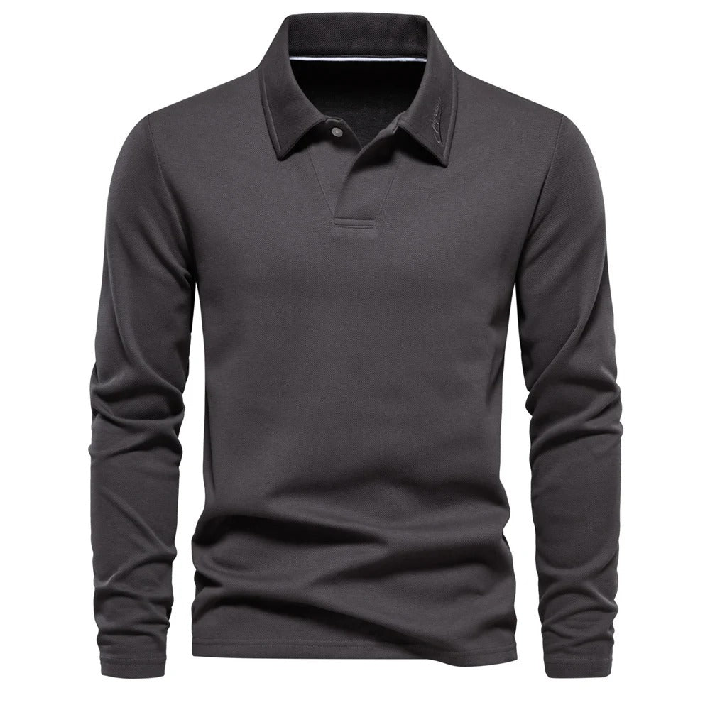 Men's Refined Comfort Polo Shirt Dark Gray