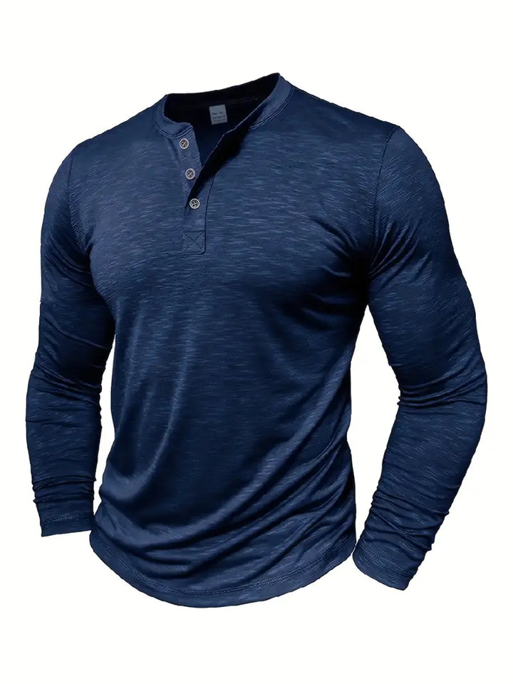 Men's Supreme Fit Henley Shirt-MODAUTLET