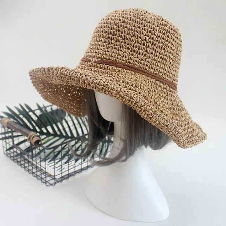 Foldable Straw Hat for Sun Protection - Ideal Beach Travel Accessory