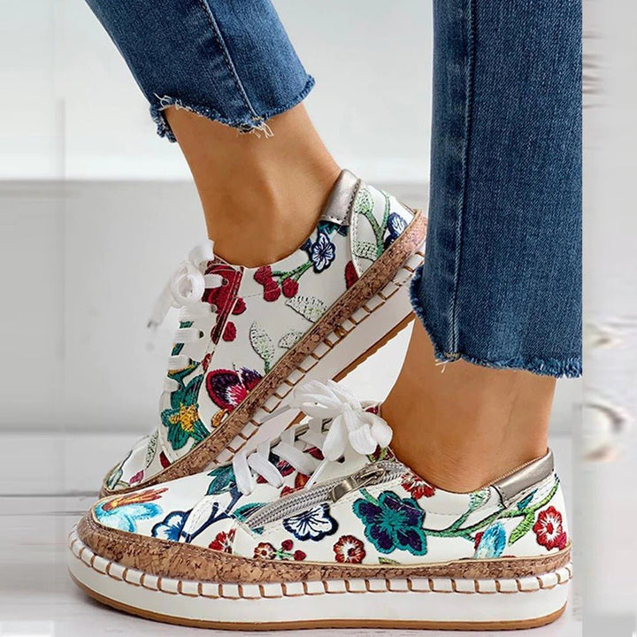 Women's Orthopedic Floral Shoes - Santorini Style-MODAUTLET