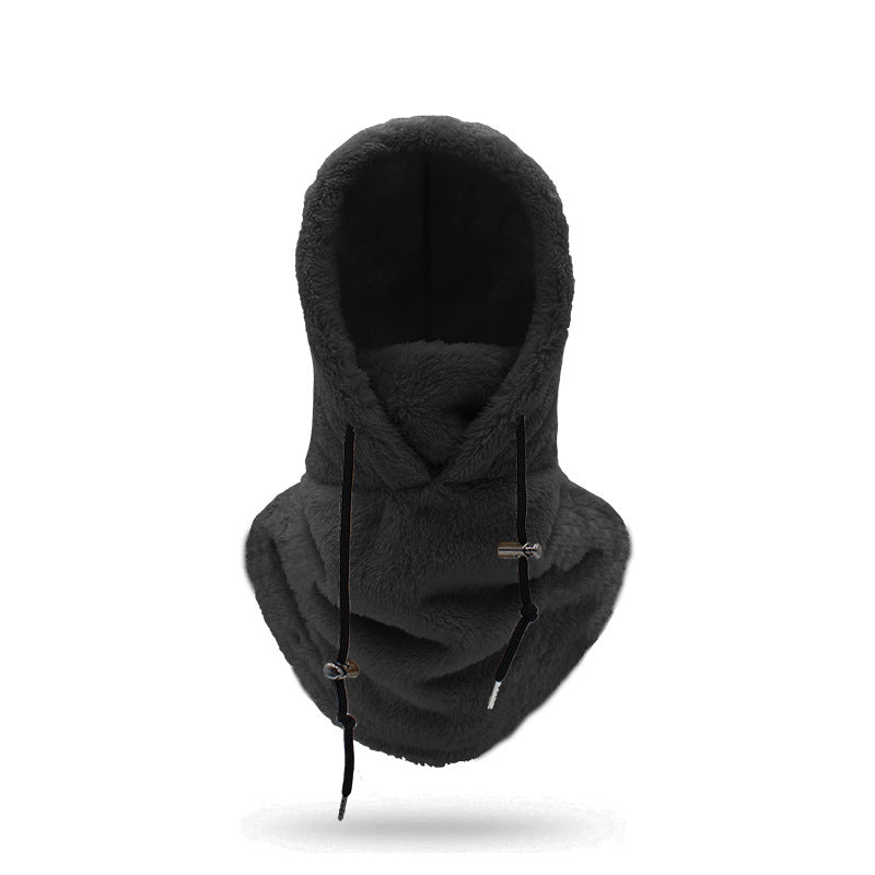 Windproof Winter Cycling Cap with Thick Scarf for Cold Protection