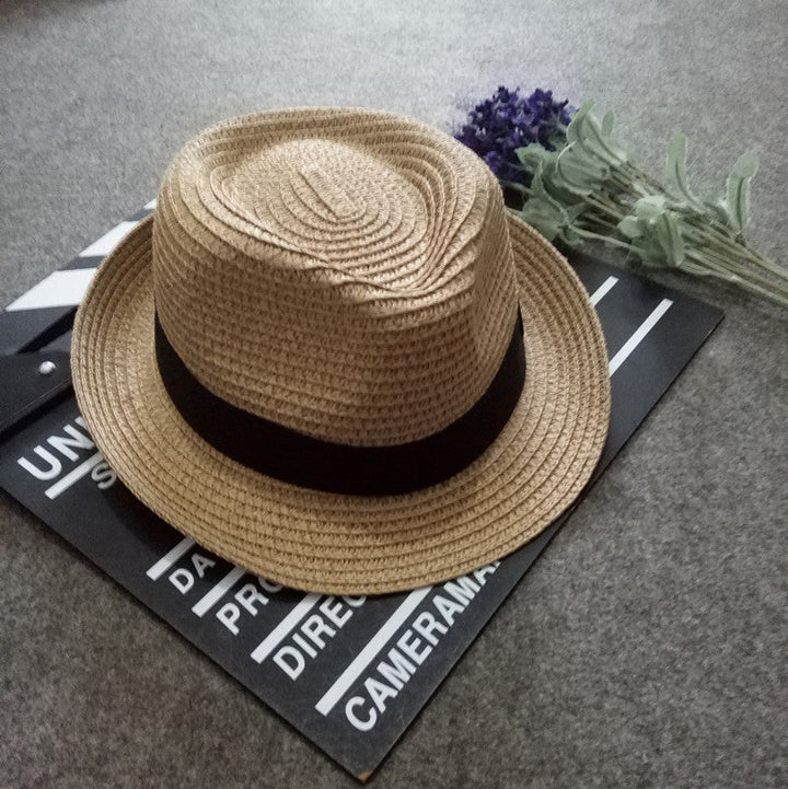 Korean Kids' Straw Hats, Sun Hats for Girls, Baby Sun Protection Hats