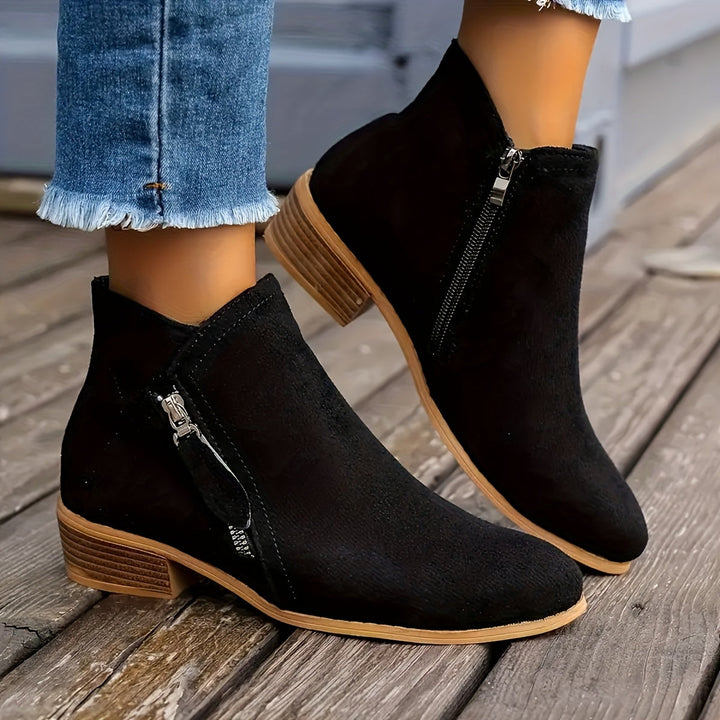 Women's Chic Side-Zip Boots-MODAUTLET