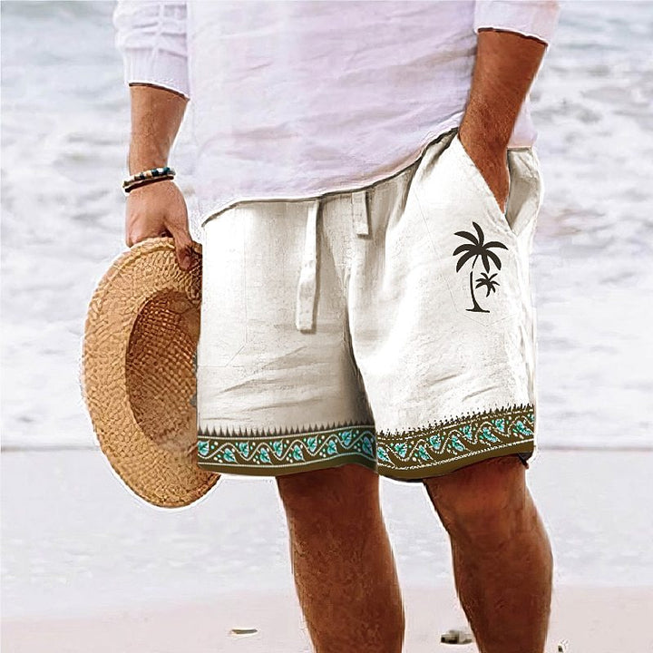 Men’s Printed Beach Shorts-MODAUTLET