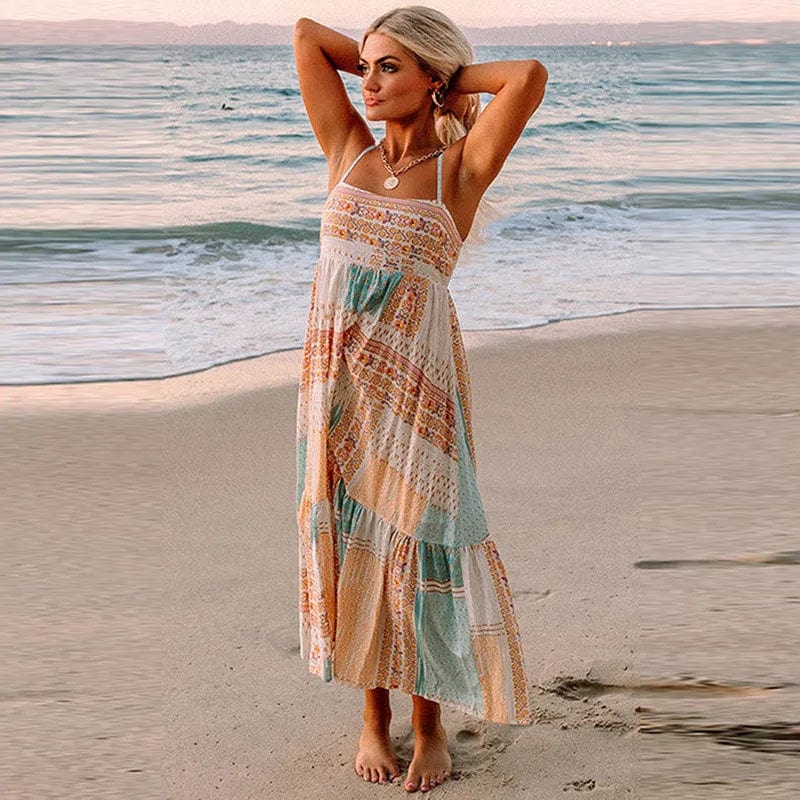 Women's Maxi Beach Dress-MODAUTLET