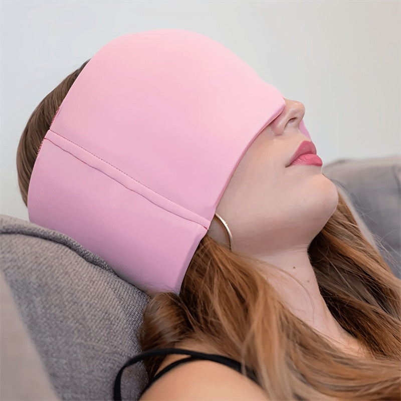 Máscara de enfriamiento para ojos para alivio de dolores de cabeza, migrañas y estrés