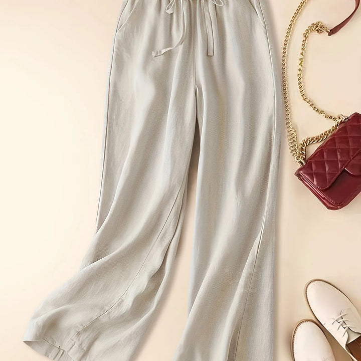 Women's Relaxed Drawstring Cherry Pants-MODAUTLET