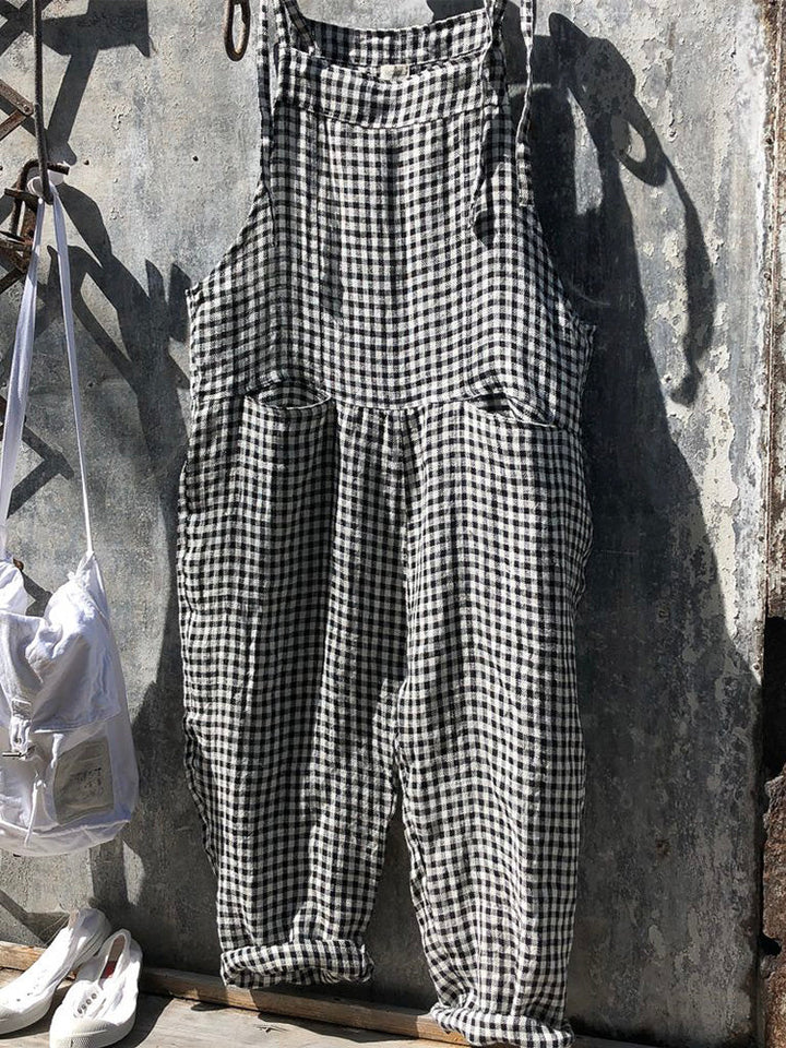Olivia | Women's Striped Wide Leg Jumpsuit