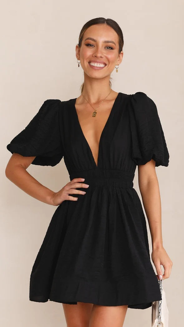 Katie | Women's Spring Puff Sleeve Dress