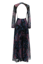 Vestido Maxi Boho Floral Preto para Mulher