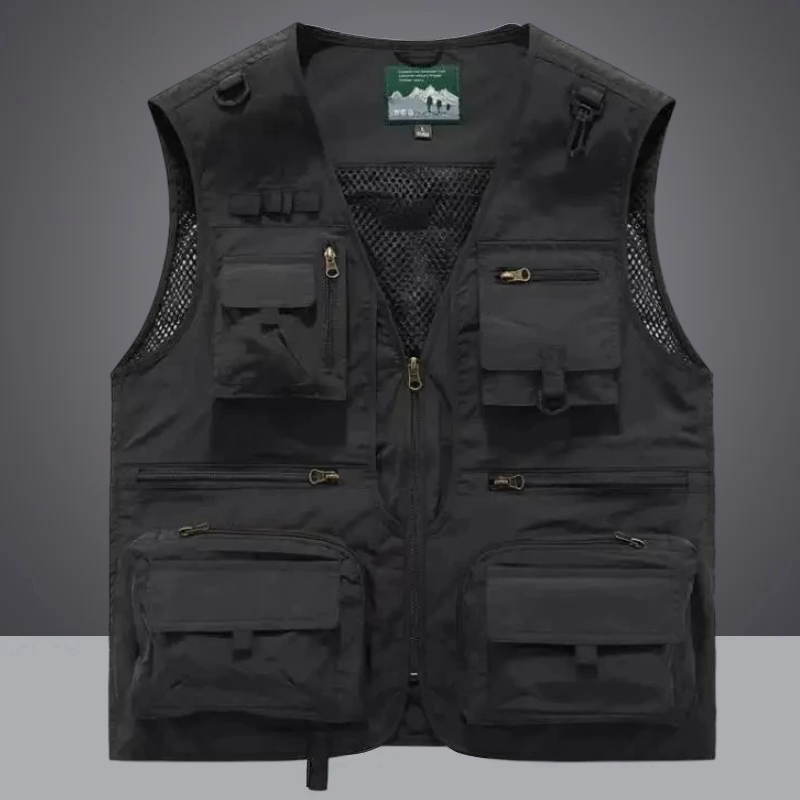 Utility Vest for Versatile Outdoor Use Black